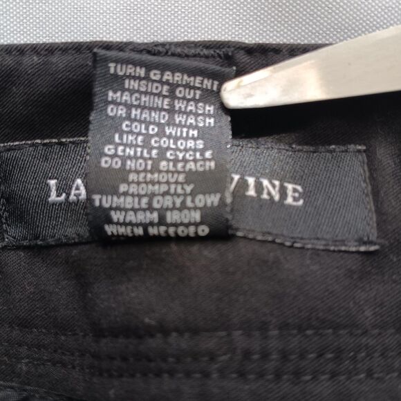 LARRY LEVINE Women's Black Slacks Size 10 - Picture 3 of 7